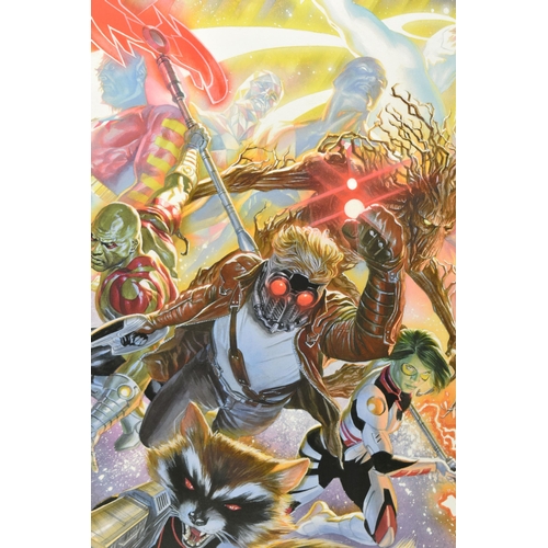 315 - ALEX ROSS FOR MARVEL COMICS (AMERICAN CONTEMPORARY) 'GUARDIANS OF THE GALAXY', a signed artist proof... 