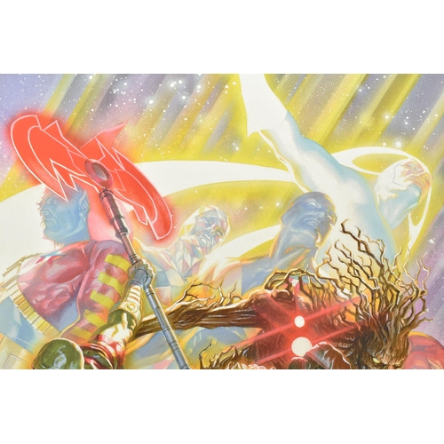 315 - ALEX ROSS FOR MARVEL COMICS (AMERICAN CONTEMPORARY) 'GUARDIANS OF THE GALAXY', a signed artist proof... 