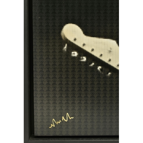 319 - NICK HOLDSWORTH (BRITISH CONTEMPORARY) 'JIMI HENDRIX', a pixelated portrait of the rockstar, signed ... 