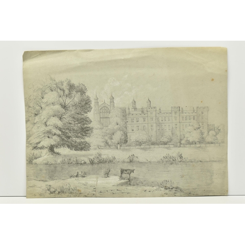 333 - THREE UNSIGNED 19TH CENTURY VIEWS OF CAMBRIDGE, the first depicting Kings College Cambridge viewed f... 