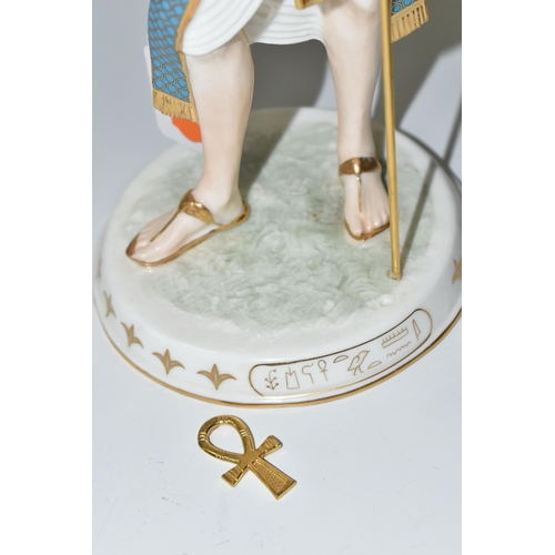 381 - A LIMITED EDITION WEDGWOOD 'LEGENDS OF THE NILE' FIGURE, 'Tutankhamun The Boy King', for Compton & W... 