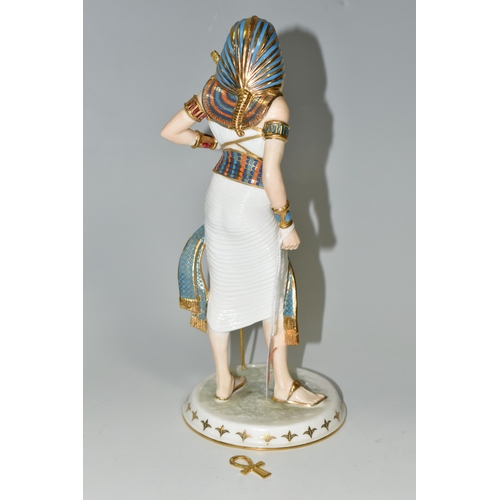 381 - A LIMITED EDITION WEDGWOOD 'LEGENDS OF THE NILE' FIGURE, 'Tutankhamun The Boy King', for Compton & W... 