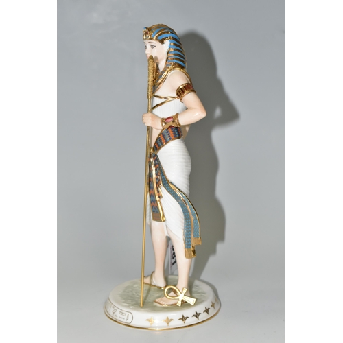 381 - A LIMITED EDITION WEDGWOOD 'LEGENDS OF THE NILE' FIGURE, 'Tutankhamun The Boy King', for Compton & W... 