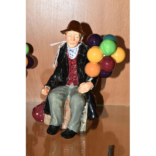 382 - SIX ROYAL DOULTON FIGURINES, comprising The Old Balloon Seller HN1315, The Balloon Man HN1954, Linda... 