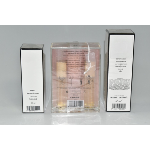 412 - THREE SEALED BOXES OF CHANEL NO.5 EAU DE TOILETTE, unused in sealed packaging and original boxes, co... 