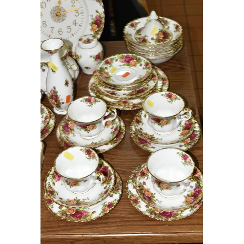 436 - A QUANTITY OF ROYAL ALBERT 'OLD COUNTRY ROSES' PATTERN TEAWARE, comprising one coffee pot (marked as... 