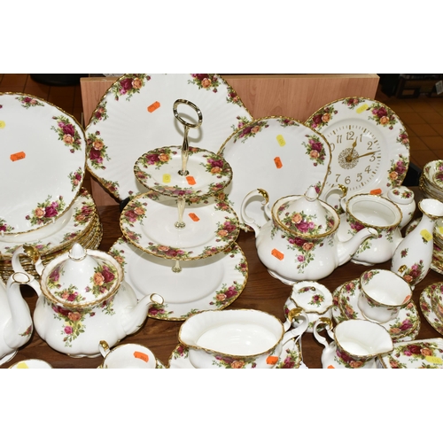 436 - A QUANTITY OF ROYAL ALBERT 'OLD COUNTRY ROSES' PATTERN TEAWARE, comprising one coffee pot (marked as... 