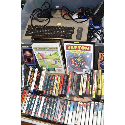 563 - COMMODORE 64 AND A QUANTITY OF GAMES, games include but are not limited to Konami's Coin Op Hits, Pa... 