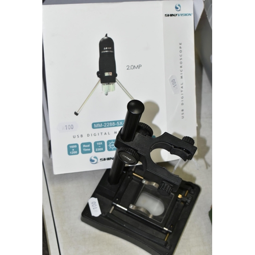 564 - A BOXED SHINY VISION USB DIGITAL MICROSCOPE, Serial No. MM-2288-5X-BN, not tested, appears complete ... 