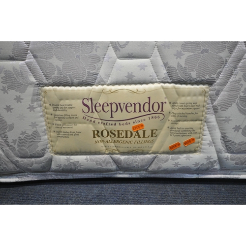 1202 - A SLEEPVENDOR ROSEDALE SINGLE DIVAN BED AND MATTRESS, and a pine headboard (condition report: ideal ... 