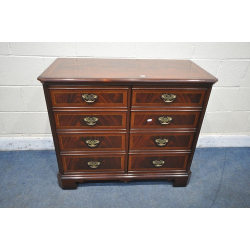 1346 - AN ALFRED ALLEN MAHOGANY MEDIA CABINET, width 101cm x depth 49cm x height 86cm (condition report: ov... 