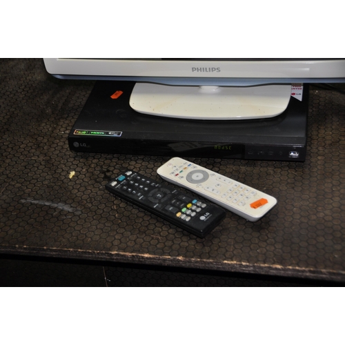 1070 - A PHILIPS 22PFL3415H 22in TV with remote and a LG DVD player with remote(both PAT pass and working)(... 