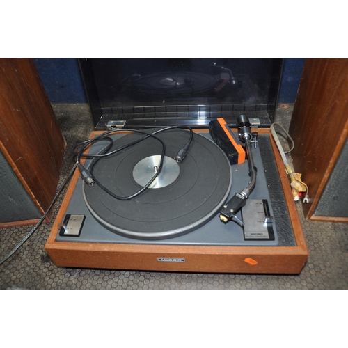 1072 - A PAIR OF VINTAGE GOODMAN'S G MAGNUM K2 HI FI SPEAKERS and a Micro MR111 turntable (all untested) Co... 