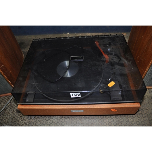 1072 - A PAIR OF VINTAGE GOODMAN'S G MAGNUM K2 HI FI SPEAKERS and a Micro MR111 turntable (all untested) Co... 