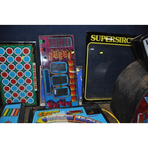 1079 - A SELECTION OF FRUIT MACHINE FRONT PANELS including a Jackpot Joker head unit by Project Coin Machin... 