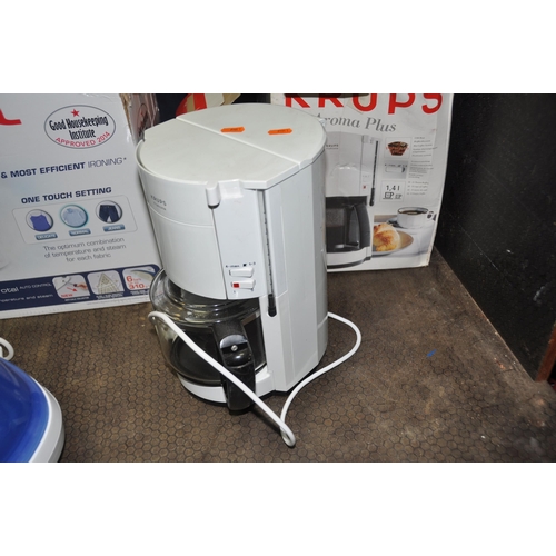 1091 - A TEFAL PRO EXPRESS TOTAL STEAM IRONING STATION in original box and a Krupps Pro Aroma Plus coffee m... 