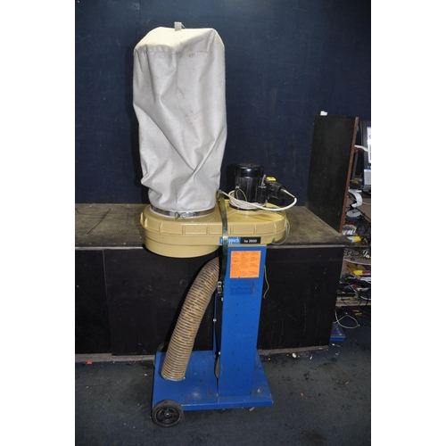 1093 - A SCHEPPACH HA2600 WORKSHOP DUST EXTRACTOR with top collection bag but no bottom bag (PAT pass and w... 