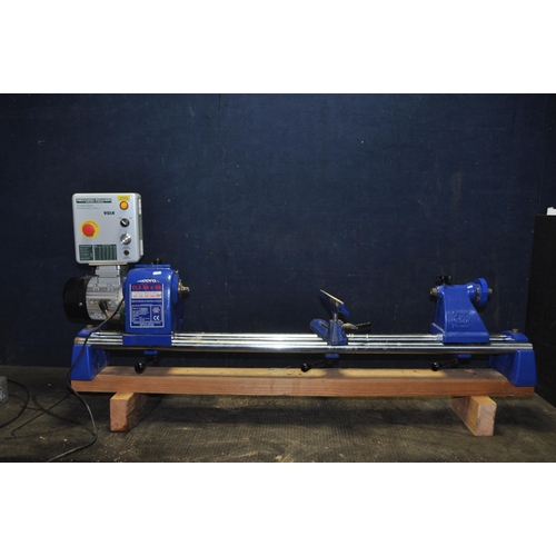 1095 - A RECORD CL3 36X30 WOODWORKING LATHE with Variable speed controller, total length 147cm (PAT pass an... 