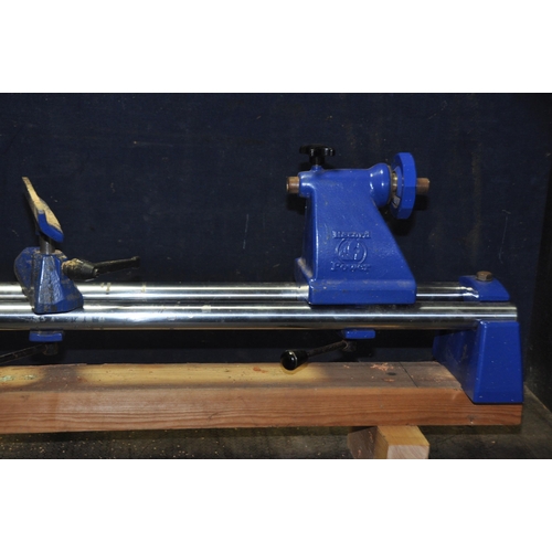 1095 - A RECORD CL3 36X30 WOODWORKING LATHE with Variable speed controller, total length 147cm (PAT pass an... 