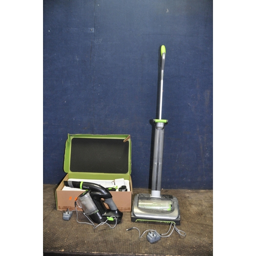 1099 - A GTECH MULTI K9 HANDHELD CORDLESS VACUUM CLEANER with box and some accessories and a AirRam upright... 