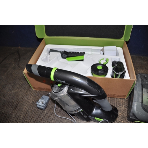 1099 - A GTECH MULTI K9 HANDHELD CORDLESS VACUUM CLEANER with box and some accessories and a AirRam upright... 