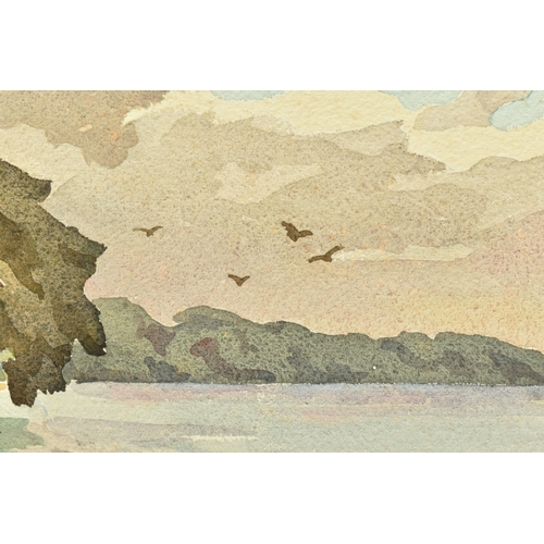 308 - TWO EARLY 20TH CENTURY WATERCOLOUR LANDSCAPES, the first depict a field with trees, signed W. Trewby... 