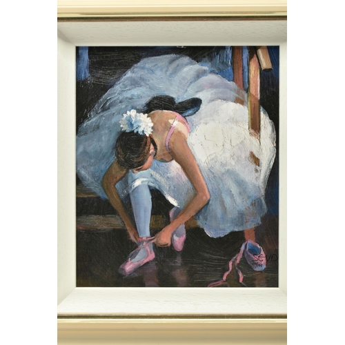 316 - SHERREE VALENTINE DAINES (BRITISH 1959) 'THE PINK SLIPPER', a signed limited edition print on board ... 