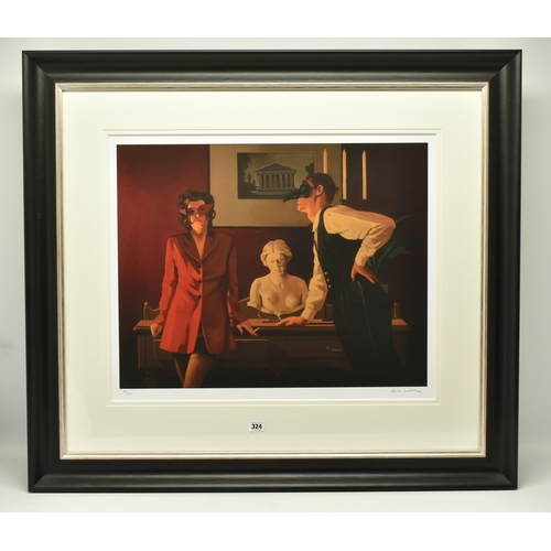 324 - JACK VETTRIANO (SCOTTISH 1951) 'THE SPARROW AND THE HAWK', a signed limited edition print on paper d... 