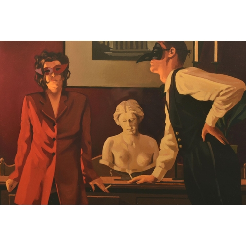 324 - JACK VETTRIANO (SCOTTISH 1951) 'THE SPARROW AND THE HAWK', a signed limited edition print on paper d... 