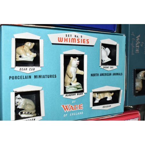 385 - A COLLECTION OF WADE WHIMSIES AND OTHER WADE ITEMS, to include seven boxed sets of Wade Whimsies: se... 