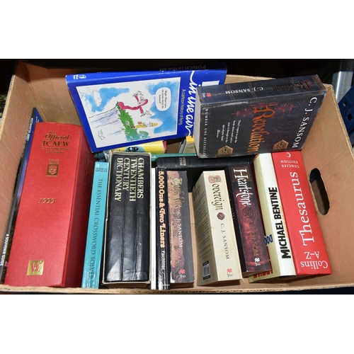 400 - FOUR BOXES OF BOOKS, approximately seventy assorted subjects, to include biographies, poems, novels ... 