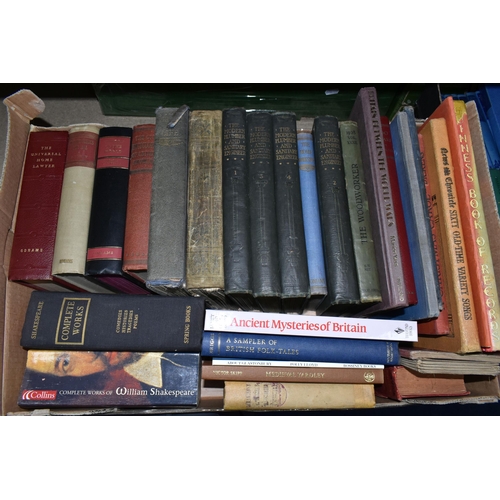 411 - FOUR BOXES OF BOOKS, approximately eighty books, assorted subjects include four volumes of G.Lister ... 