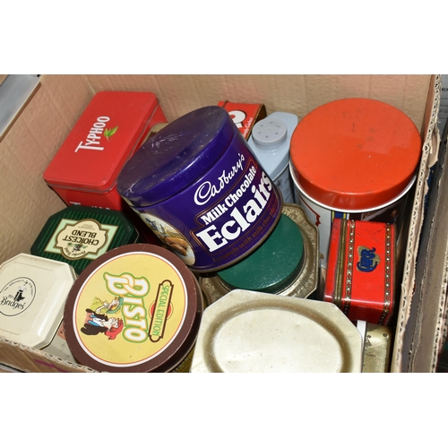 420 - EIGHT BOXES AND LOOSE ADVERTISING TINS, to include Beech-Nut Chewing Gum, Ogden's 'Headway' Flake, C... 