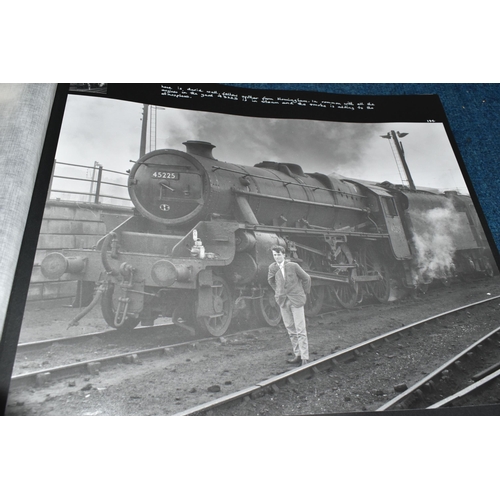 432 - SCOTTISH RAILWAY PHOTOGRAPHS, Four Albums containing over 300 black and white and colour photographs... 