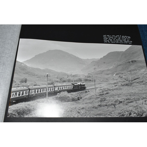 432 - SCOTTISH RAILWAY PHOTOGRAPHS, Four Albums containing over 300 black and white and colour photographs... 