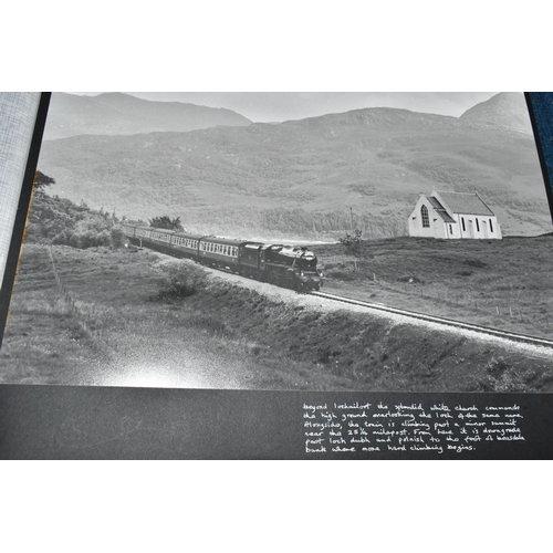 432 - SCOTTISH RAILWAY PHOTOGRAPHS, Four Albums containing over 300 black and white and colour photographs... 