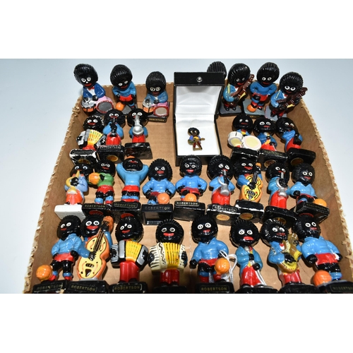 445 - A BOX OF ROBERTSONS JAM FIGURES, to include thirty various freestanding chalkware and ceramic figure... 