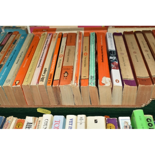 484 - SIX BOXES OF BOOKS containing over 270 miscellaneous titles in hardback and paperback formats, mostl... 