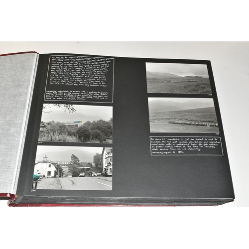 494 - SCOTTISH RAILWAY PHOTOGRAPHS, Four albums containing over 850 black and white and colour photographs... 