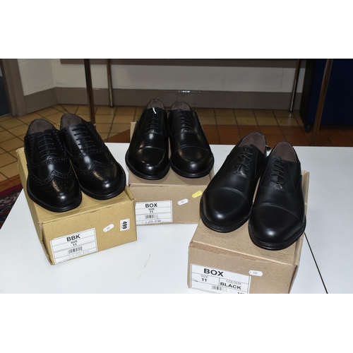 499 - THREE BOXED PAIRS OF MEN'S SHOES, by Clifford James, size 11, formal shoes in different sizes (3) (C... 