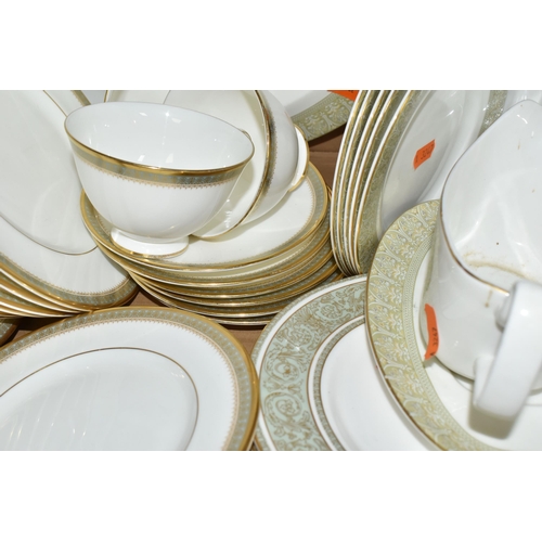 515 - FOUR BOXES OF CERAMICS AND ORNAMENTS, to include a Royal Doulton 'Clarendon' pattern dinner set, a l... 