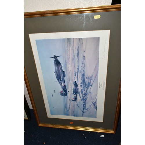 521 - ROBERT TAYLOR (BRITISH 1946) THREE RAF THEMED LIMITED EDITION AVIATION PRINTS, comprising 'The Lanca... 