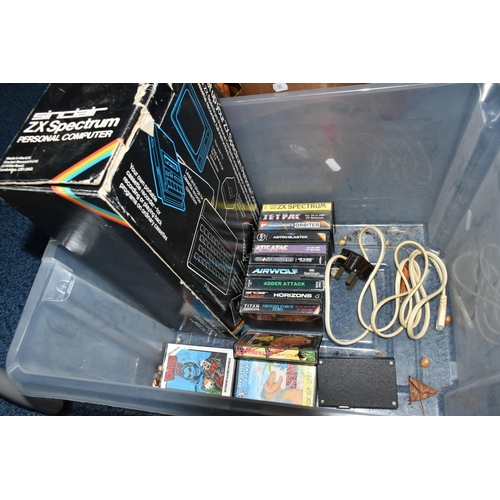 558 - ZX SPECTRUM COMPUTER AND GAMES, includes Jetpac, Atic Atac, Astro Blaster, Vampire Killer, Escape. C... 