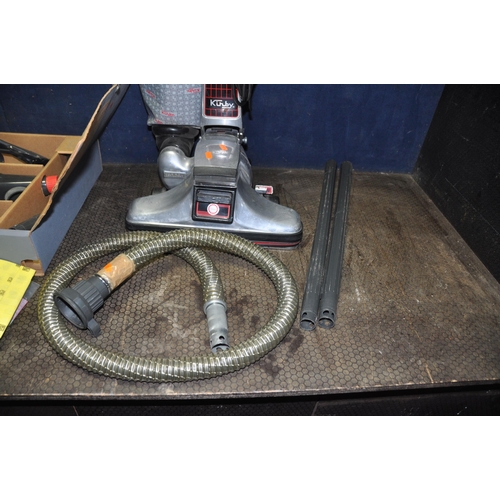 1085 - A KIRBY HERITAGE 2 UPRIGHT VACUUM CLEANER with accessory box, pipework and tubes (PAT pass and worki... 