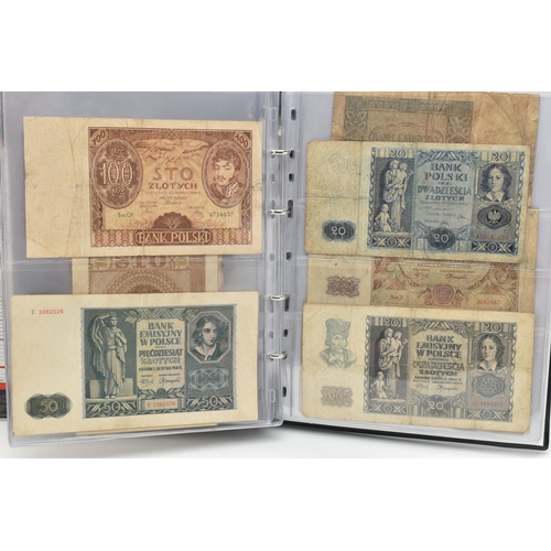 161 - TWO LARGE AND ONE SMALL BANKNOTE ALBUMS, to include World Banknotes, notes from Germany's Hyperinfla... 