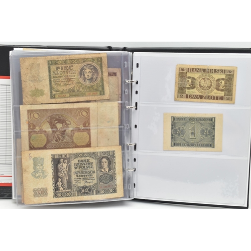 161 - TWO LARGE AND ONE SMALL BANKNOTE ALBUMS, to include World Banknotes, notes from Germany's Hyperinfla... 