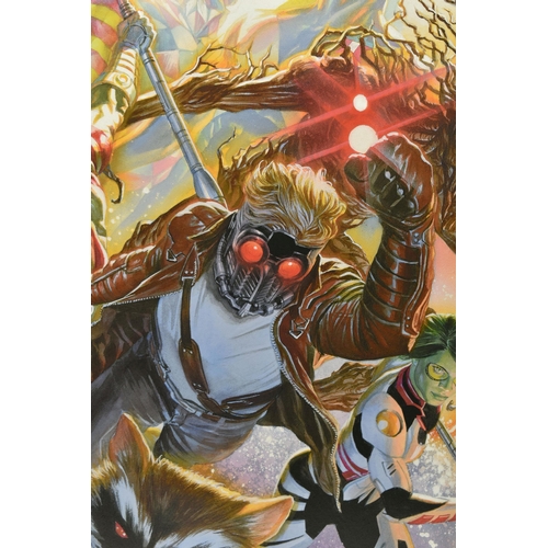 323 - ALEX ROSS FOR MARVEL COMICS (AMERICAN CONTEMPORARY), 'GUARDIANS OF THE GALAXY', a signed artist proo... 