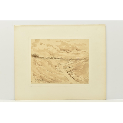 335 - JEANNE MARIE BARBY (FRENCH 1882-1960) A FRENCH LANDSCAPE, signed bottom left, ink wash on paper, app... 