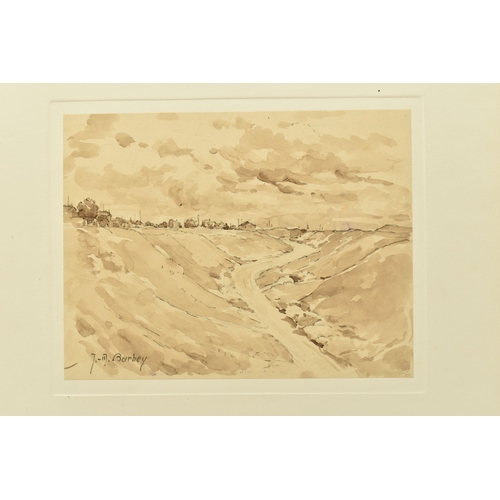 335 - JEANNE MARIE BARBY (FRENCH 1882-1960) A FRENCH LANDSCAPE, signed bottom left, ink wash on paper, app... 