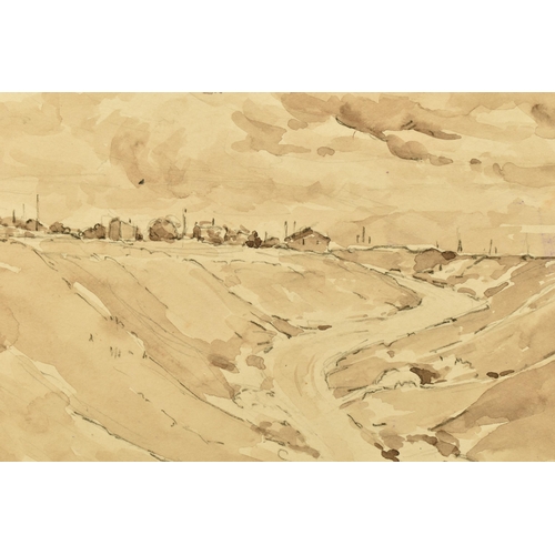 335 - JEANNE MARIE BARBY (FRENCH 1882-1960) A FRENCH LANDSCAPE, signed bottom left, ink wash on paper, app... 